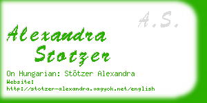 alexandra stotzer business card